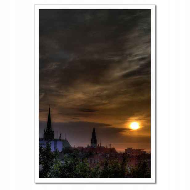 Plakáty v rámu 40x60 Slunce zapadá Horizont
