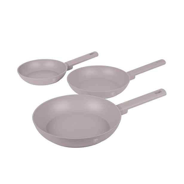 BERLINGERHAUS Sada pánví s titanovým povrchem 3 ks Taupe Collection BH-8108