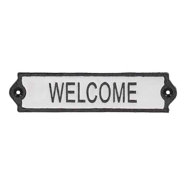 Litinová cedule 21x5 cm Welcome – Esschert Design