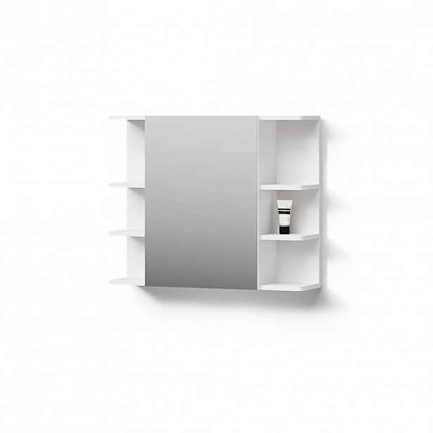 Livinity® KOUPELNOVÁ ZRCADLOVÁ SKŘÍŇKA Fucino Bílá 79.6 x 64 cm