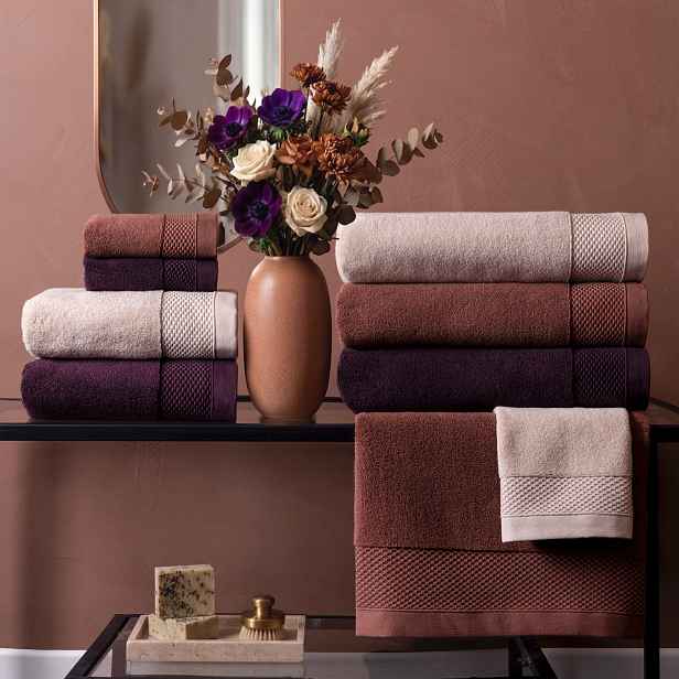 Mikrobavlna ručník LUXURY COLLECTION HARMONY - Tmavě fialová
