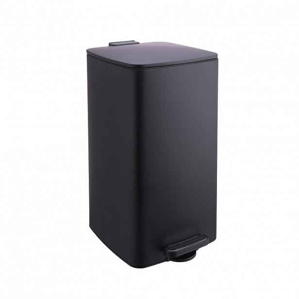 Relaxdays KOŠ Černý nášlapný Softclose 30 l