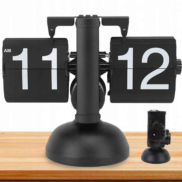 Stojící Mechanické Stolní Hodiny Retro Flip Clock Vintage Klapky