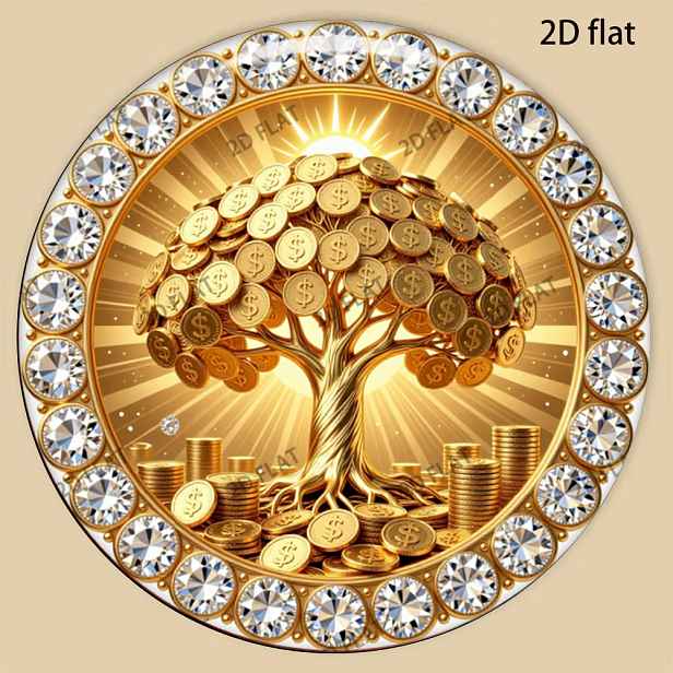 TEMU Magnet na lednici Dollar Coin Diamond Decor Akrylový kreativní domácí dekorace Magnetická samolepka Kancelář Obývací pokoj Kuchyň Magnetická
