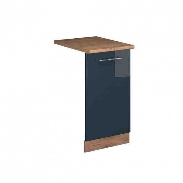 Vicco ČELNÍ PANEL MYČKY Fame-Line Tmavě modrá s vysokým leskem 45 cm , PD Dub