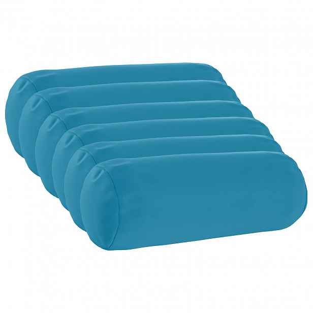 vidaXL Povlak na polštář 6 pcs HEERLEN Světle modrá Ø 15 x 40 cm