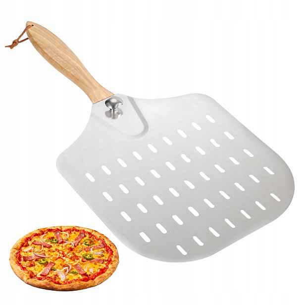 Lopata Na Pizzu Perforovaná lopata podnos Nerezová Ocel Inox profesionální