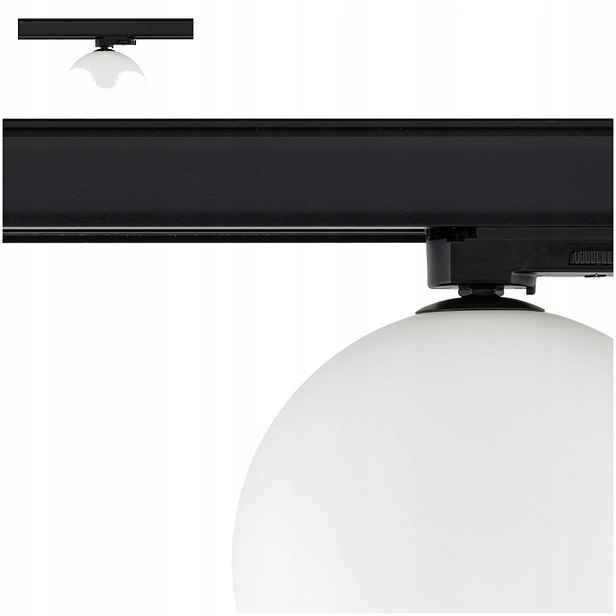 Bílá kolejnicová lampa Ctls Snowball Led, jasná forma do kanceláře Nowodvorski
