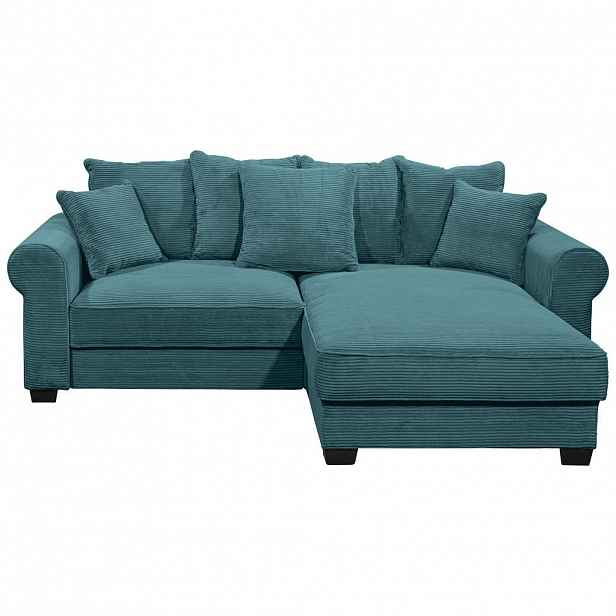 MID.YOU ROHOVÁ SEDAČKA, textil, azurová modrá
