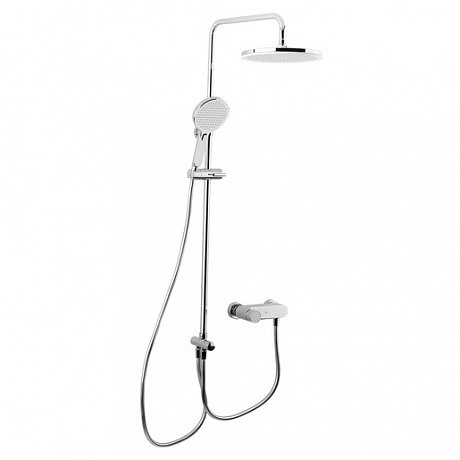 Sprchový systém Swiss Aqua Technologies s pákovou baterií bílá/chrom SATBSETSK1