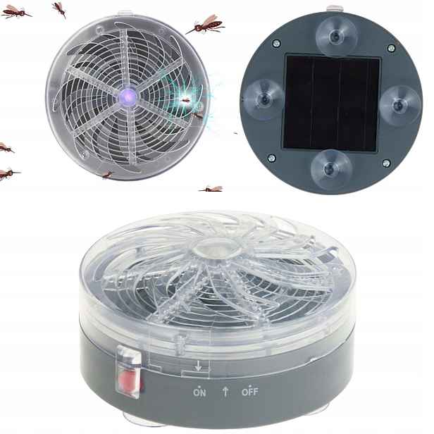 TG60453 Lampa Solární Insekticidní Lampa Na Sklo Komárů, Hmyz Bez C