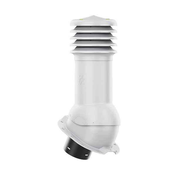 Větrací komín HiVent fi 150 mm pro plechovou střešní krytinu, profil J, šedý