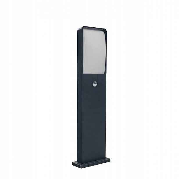 Zahradní sloupková lampa Algoa šedá s senzorem 70 cm 1900 lm IP54 Led