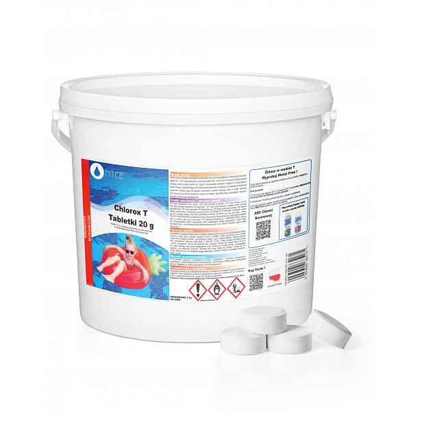 Chlor Malé Tablety Chlorové Dezinfekce bazénové vody Chlorox T Ntce 20 g 3 kg