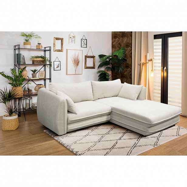 MID.YOU ROHOVÁ SEDAČKA, textil, krémová