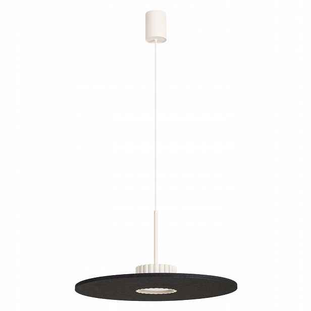 Závěsná lampa Ovo 1 béžová/černá plst Gx53 Osvětlení kruhu Sollux