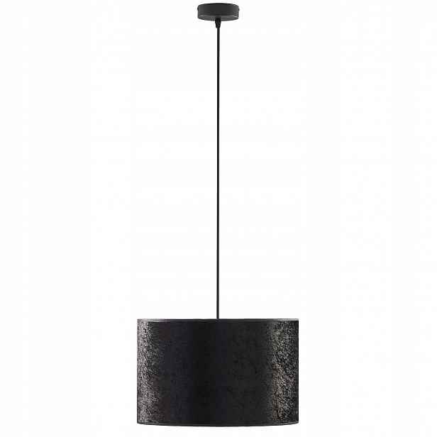 Závěsná lampa Tercino Černá Zlatá Abažur 3xE27 50 cm Moderní stropní