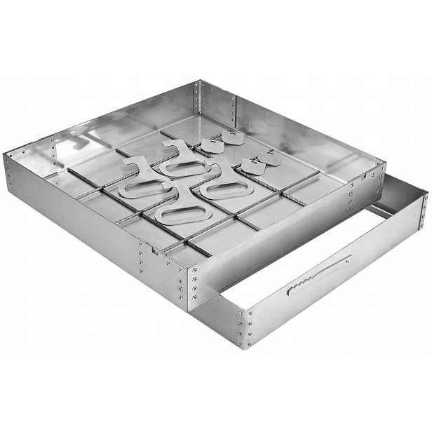 Revizní poklop Šachta 600x600x100 mm Nerezová Ocel Lock Up System