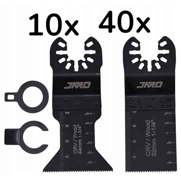 Pilový List pro multifunkční nářadí Multitool 50 Ks adaptérů Crv ze dřeva