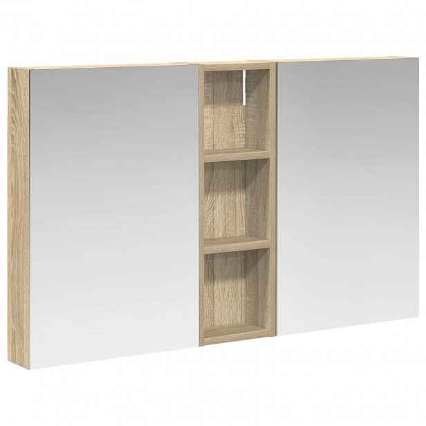 vidaXL Sada koupelnových skříněk 3 ks 100 x 10,5 x 60,5 cm