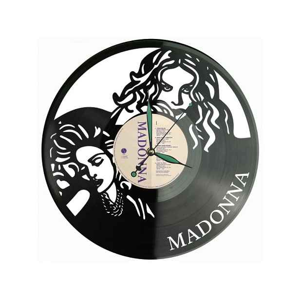 Madona Dárek Originální dekorace do domu Hodiny z vinylové desky