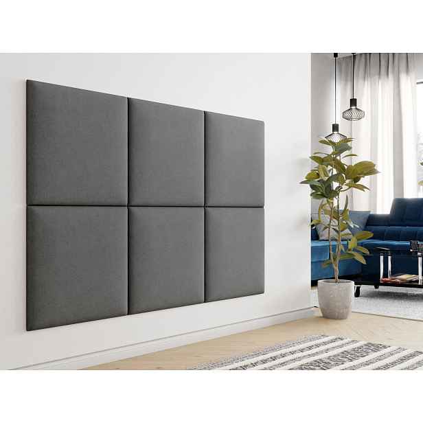 Čalouněný panel 60x60 PAG - šedý