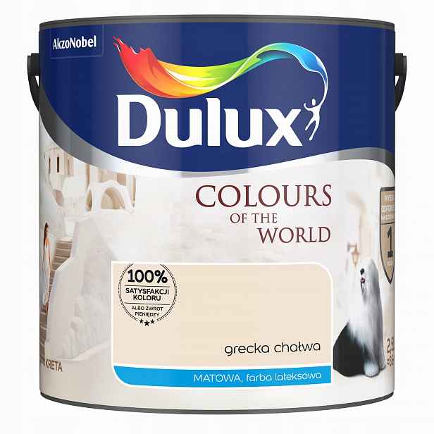 Dulux Barvy světa barva na stěnu Řecká Chalva mat 2,5L