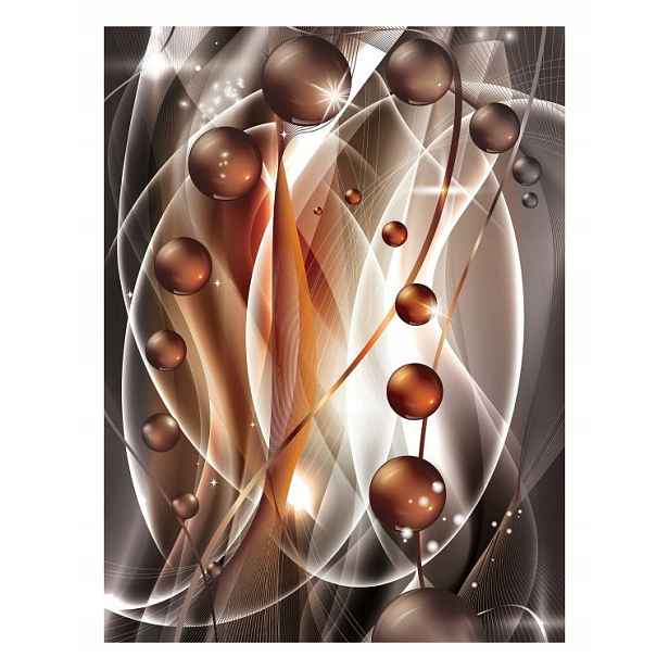 Fototapeta Hnědé sféry Vinylová abstrakce 184x254 lepidlo