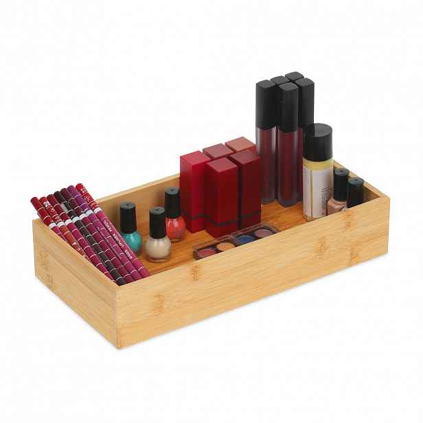 Relaxdays ORGANIZÉR Přírodní bambus 30x15 cm