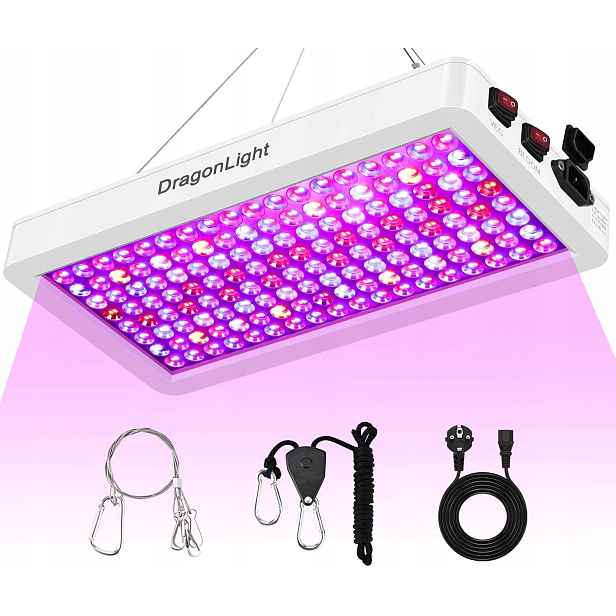 Led lampa DragonLight BW2000 pro pěstování rostlin, plné spektrum Uv Ir světla
