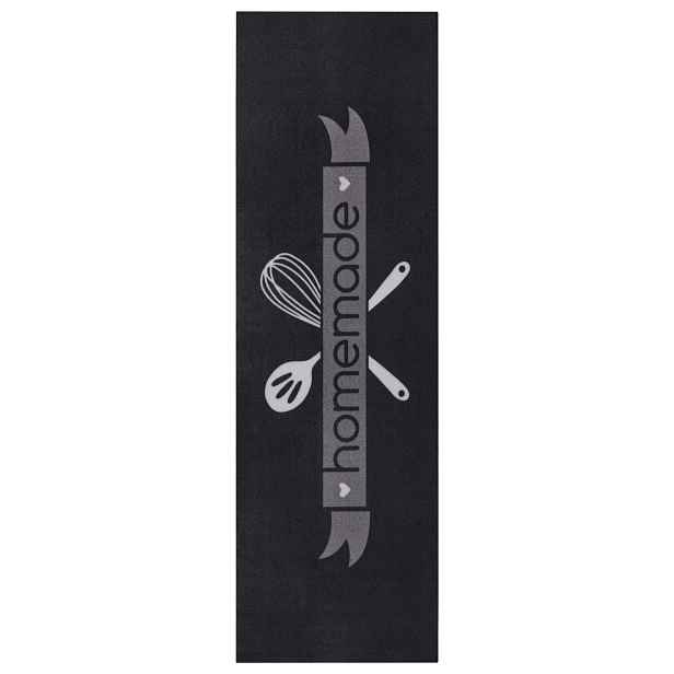 Běhoun Cook & Clean 105732 Black White Grey, 50x150, černá, kuchyně, Hanse Home