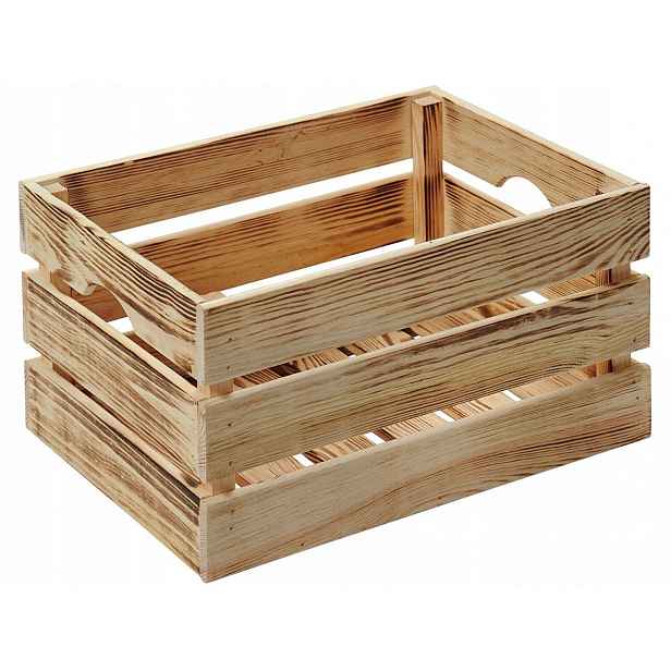 Dekorativní box, borovice 40 x 30 x 23 cm, set 4 ks