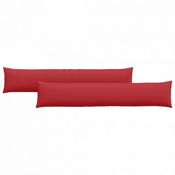 vidaXL Pohovkové polštáře 2 ks textil Červená 200 x 40 cm
