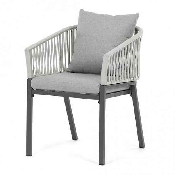 Zahradní židle Autronic šedá kov AZC-S1430 GREY