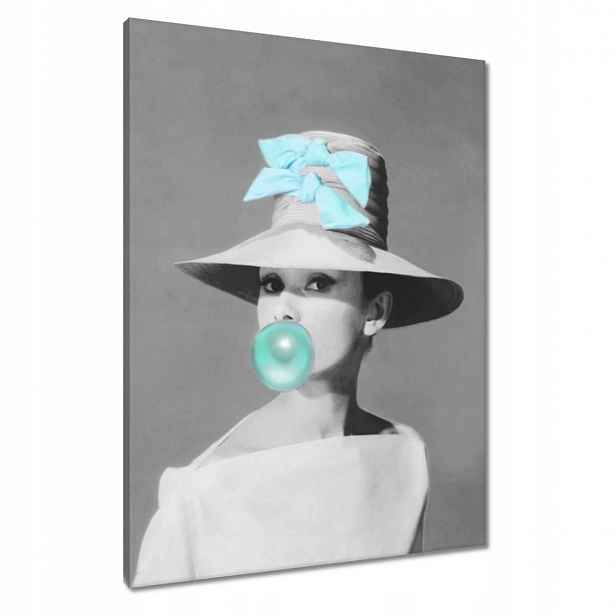 Obrazy 60x80 Audrey Hepburnová s gumou