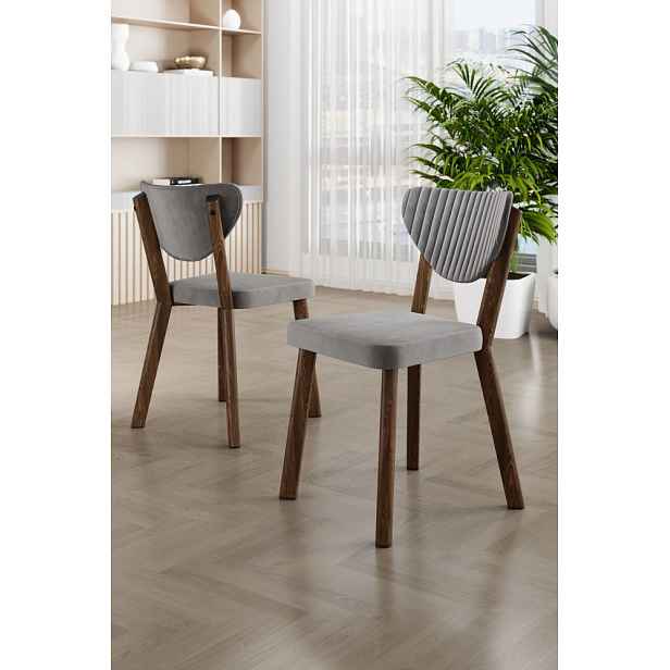 Sada židlí (6 kusů) Arfe - Grey, Brown