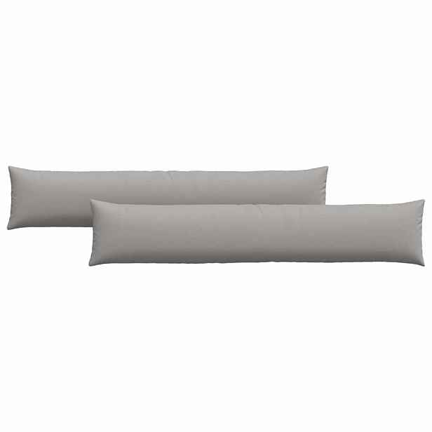 vidaXL Pohovkové polštáře 2 ks textil Oblačno šedá 200 x 40 cm