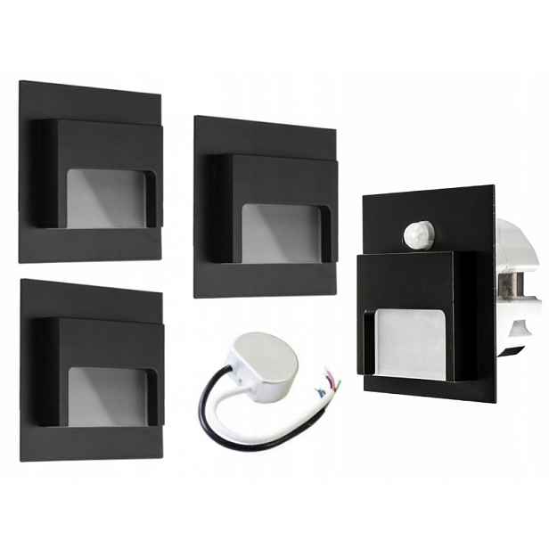Sada Halogen Led schodišťová lampa 4x detektor