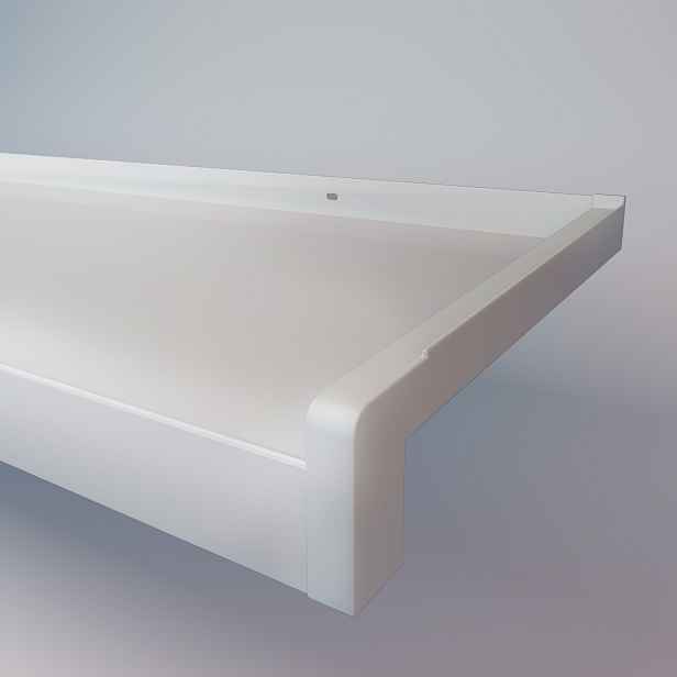 Parapet venkovní hliníkový Paramont š. 195 mm bílá