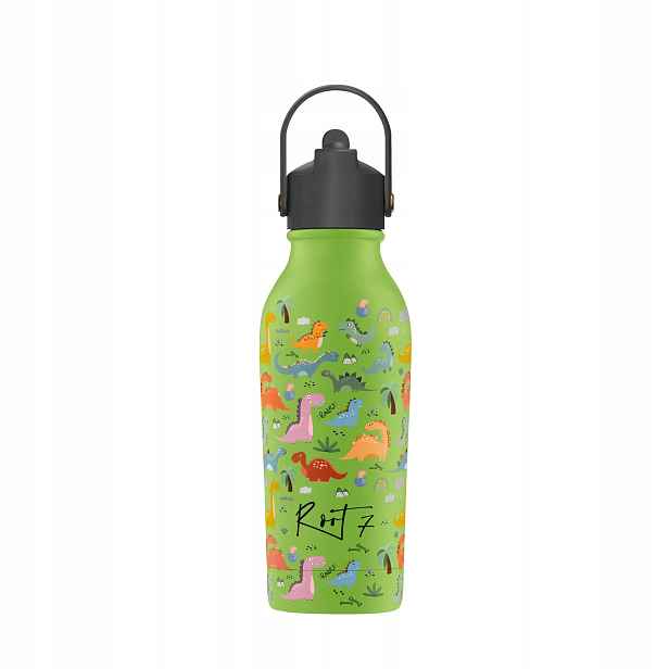 Root7 Termoláhev Dino Friends se sportovní zátkou 350 ml, voda káva