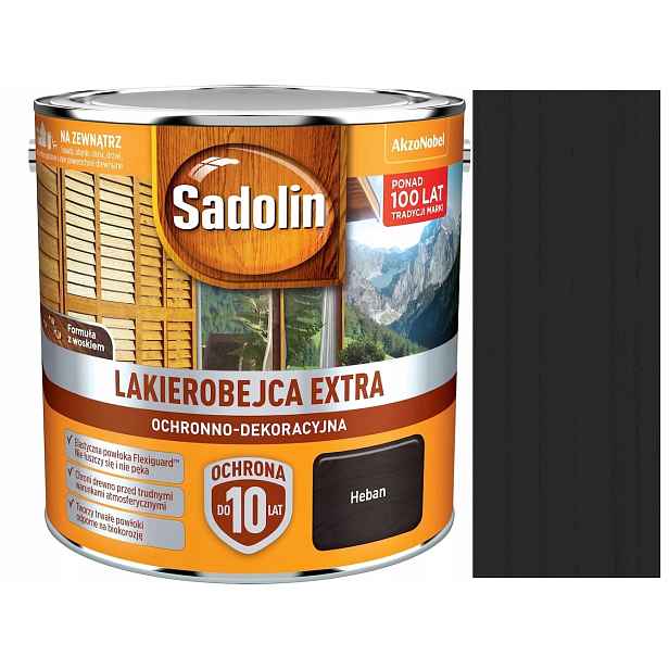 Sadolin Extra Lakový Obal 2,5 L Ebenový