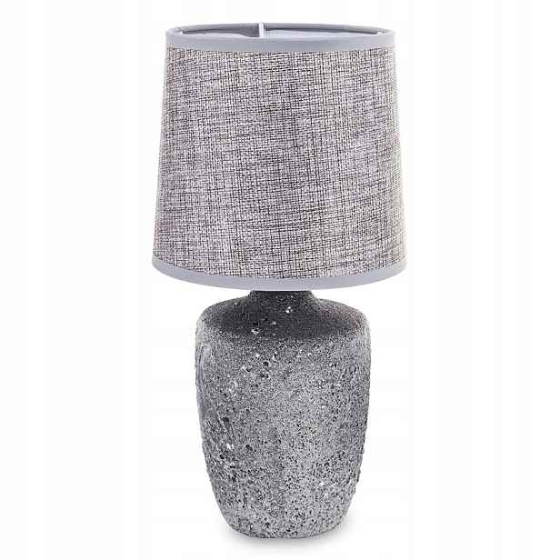 Stolní Lampa Šedá 32 cm Noční Lampa Keramika 30