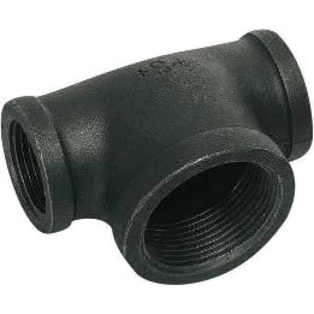 T-kus redukovaný černý č. 130 3/4"×1/2"