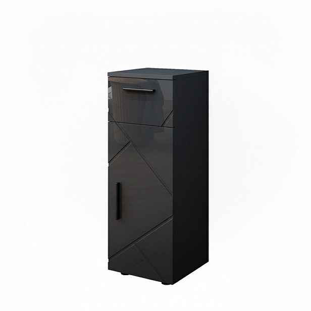 Vicco STŘEDNÍ SKŘÍŇKA Irma Antracitový vysoký lesk 30 x 81 cm