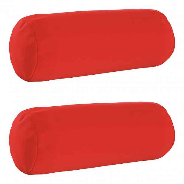 vidaXL Povlak na polštář 2 pcs HEERLEN Červená Ø 15 x 40 cm Polyester