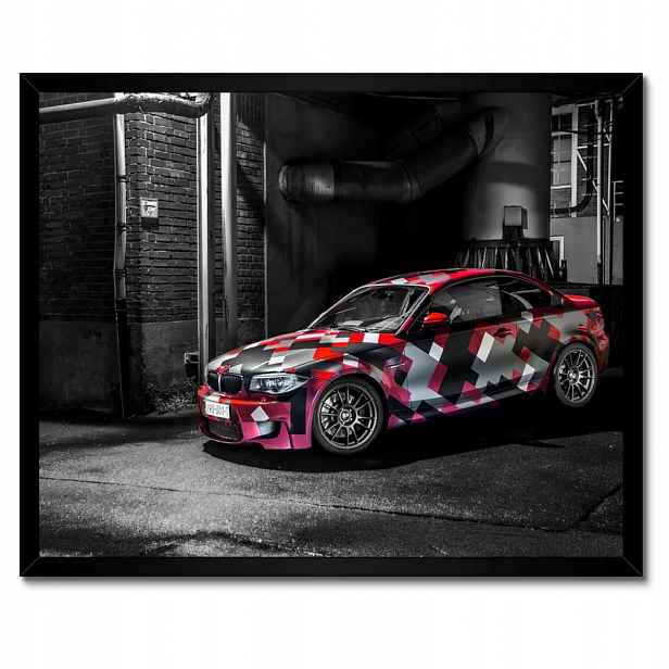 Plakáty v rámu 50x40 Červené Bmw
