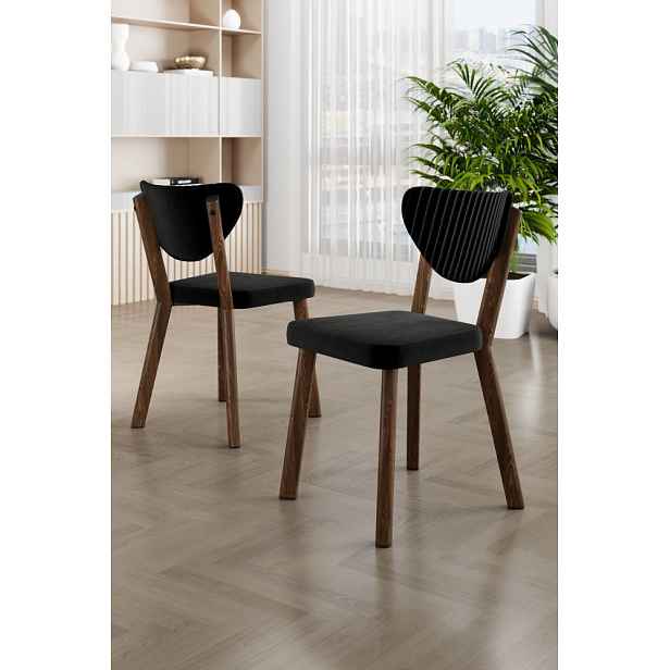 Sada židlí (6 kusů) Arfe - Black, Brown