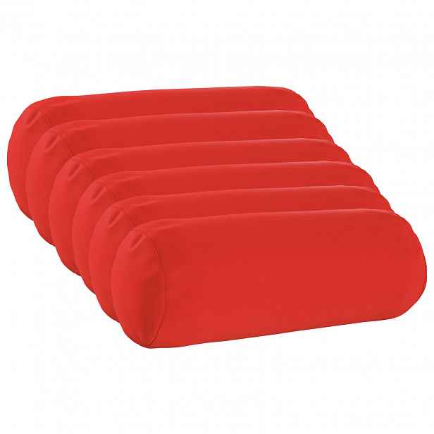 vidaXL Povlak na polštář 6 pcs HEERLEN Červená Ø 15 x 40 cm Polyester