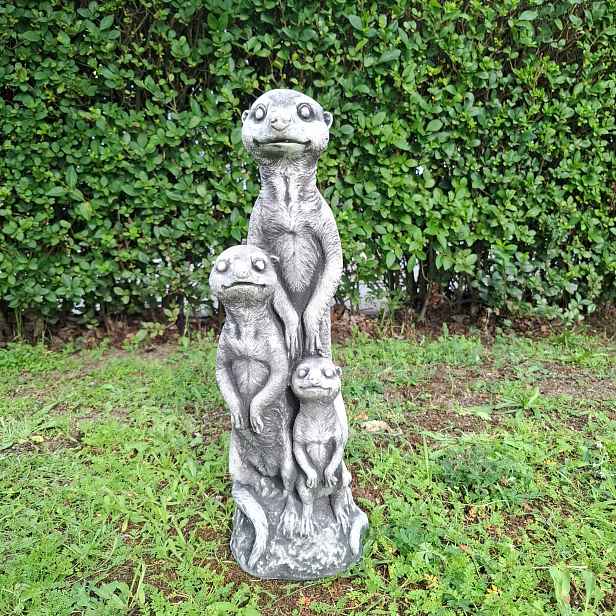 Betonová figurka Surikaty, zahradní socha, dekorace