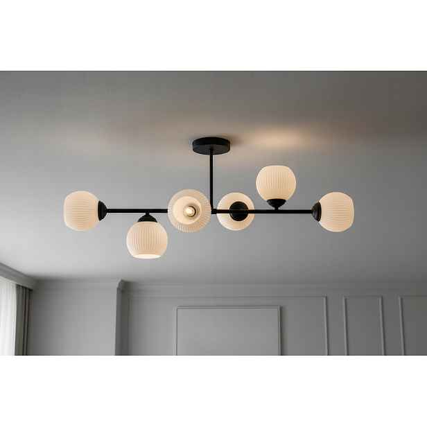 Euro-Lamp Stropní Svítidlo Bono 6 černá Stínidlo bílý proužek 6X60W Výrobce